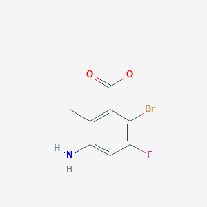 Methyl 3-amino-6-bromo-5-fluoro-2-methylbenzoate