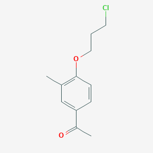 1-[4-(3-Chloropropoxy)-3-methylphenyl]ethanone