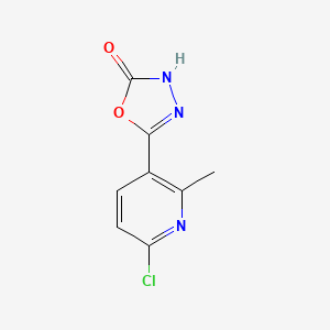 5-(6-chloro-2-methylpyridin-3-yl)-1,3,4-oxadiazol-2(3H)-one