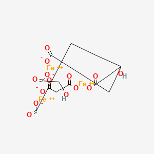 molecular formula C12H10Fe3O14 B8483166 Iron(II) 2-hydroxypropane-1,2,3-tricarboxylate 