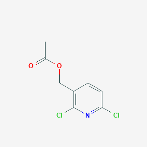 molecular formula C8H7Cl2NO2 B8483208 2,6-Dichloro-3-acetoxymethylpyridine 