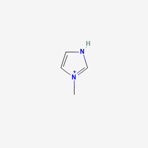 molecular formula C4H7N2+ B8483265 1-Methylimidazolium 