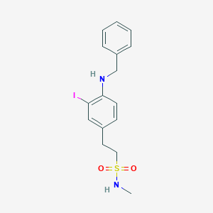 2-(4-(benzylamino)-3-iodophenyl)-N-methylethane-1-sulfonamide