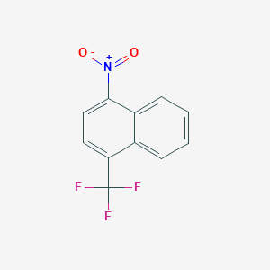 molecular formula C11H6F3NO2 B8483292 1-Nitro-4-(trifluoromethyl)naphthalene 