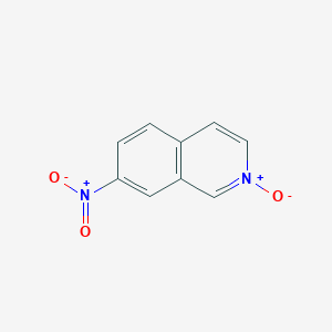 molecular formula C9H6N2O3 B8483408 7-Nitroisoquinoline2-oxide 