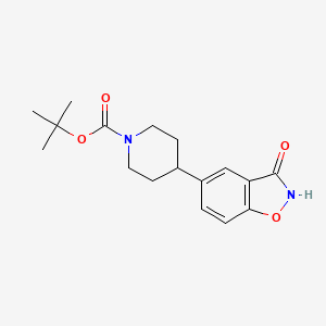 molecular formula C17H22N2O4 B8483446 tert-butyl 4-(3-oxo-1,2-benzoxazol-5-yl)piperidine-1-carboxylate 
