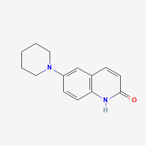 2(1H)-Quinolinone, 6-(1-piperidinyl)-