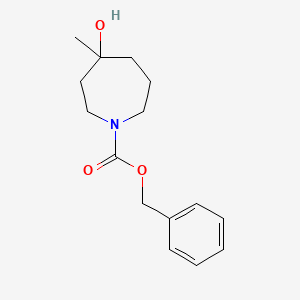 molecular formula C15H21NO3 B8483675 Benzyl 4-hydroxy-4-methylazepane-1-carboxylate 