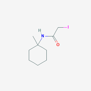 molecular formula C9H16INO B8483788 N-(1-methylcyclohexyl)-iodoacetamide 