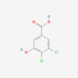 molecular formula C7H4Cl2O3 B8483821 3,4-Dichloro-5-hydroxybenzoic acid 