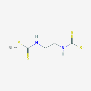 molecular formula C4H6N2NiS4 B084840 Nickel(II) ethylenebis(dithiocarbamate) CAS No. 12275-13-7