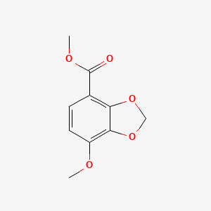 molecular formula C10H10O5 B8484038 Methyl 2,3-methylenedioxy-4-methoxybenzoate 