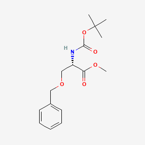 molecular formula C16H23NO5 B8484172 Methyl o-benzyl-n-(tert-butoxycarbonyl)serinate 