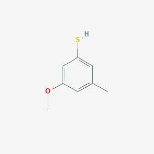 molecular formula C8H10OS B8484281 3-Methoxy-5-methylbenzenethiol 