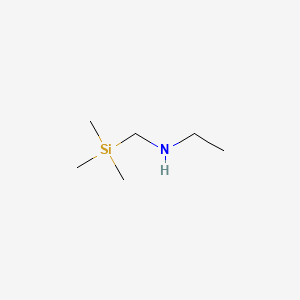 molecular formula C6H17NSi B8484314 Ethylamine, N-((trimethylsilyl)methyl)- CAS No. 13014-85-2
