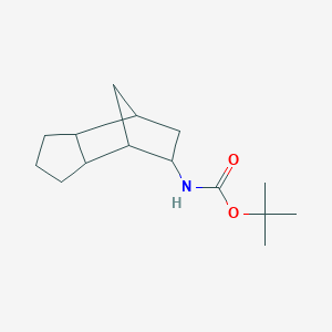 molecular formula C15H25NO2 B8484370 Tert-butyl (octahydro-4,7-methanoinden-5-yl)carbamate 