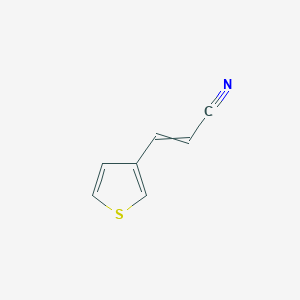 molecular formula C7H5NS B8484396 3-Thiophen-3-yl acrylonitrile 