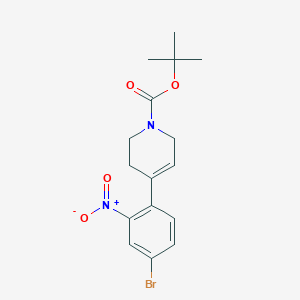 molecular formula C16H19BrN2O4 B8484493 tert-butyl 4-(4-bromo-2-nitrophenyl)-3,6-dihydro-2H-pyridine-1-carboxylate 