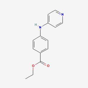 molecular formula C14H14N2O2 B8485068 ethyl 4-[(pyridin-4-yl)amino]benzoate 
