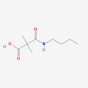molecular formula C9H17NO3 B8485237 N-butyl-2,2-dimethyl-malonamic acid 