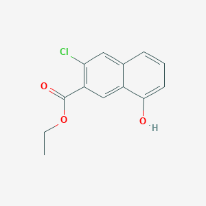 molecular formula C13H11ClO3 B8485283 Ethyl 3-chloro-8-hydroxynaphthalene-2-carboxylate CAS No. 919994-91-5