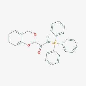 molecular formula C28H23O3P B8485293 1-(2H,4H-1,3-Benzodioxin-2-yl)-2-(triphenyl-lambda~5~-phosphanylidene)ethan-1-one CAS No. 61562-68-3