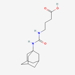 molecular formula C15H24N2O3 B8485315 4-(3-Adamantan-1-yl-ureido)butyric acid 