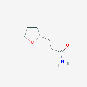 molecular formula C7H13NO2 B8485374 Tetrahydro-furan-2-ylmethyl-acetamide 