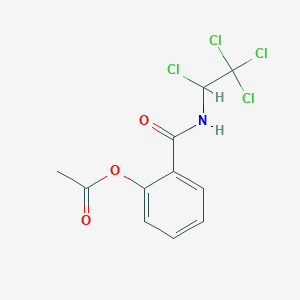 2-[(1,2,2,2-Tetrachloroethyl)carbamoyl]phenyl acetate