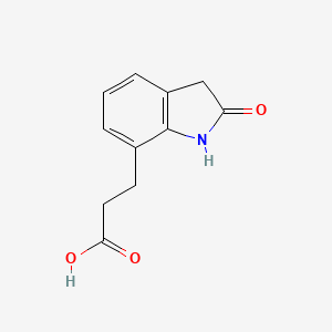 2,3-dihydro-2-oxo-1H-indole-7-propanoic acid