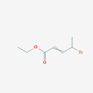 molecular formula C7H11BrO2 B8485534 Ethyl 4-bromopent-2-enoate CAS No. 71101-32-1