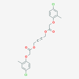 molecular formula C22H20Cl2O6 B084856 1,4-Bis(2-methyl-4-chlorophenoxyacetoxy)-2-butyne CAS No. 14569-74-5