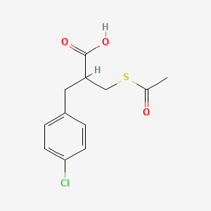 3-Acetylthio-2-(4-chlorobenzyl)-propionic acid