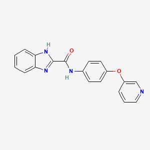 N-{4-[(Pyridin-3-yl)oxy]phenyl}-1H-benzimidazole-2-carboxamide
