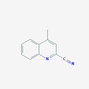 molecular formula C11H8N2 B084858 4-甲基喹啉-2-碳腈 CAS No. 10590-69-9