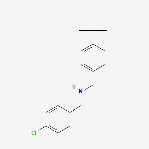 molecular formula C18H22ClN B8485847 N-(4-tert-Butylbenzyl)-N-(4-chlorobenzyl)amine 