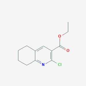 molecular formula C12H14ClNO2 B8485872 Ethyl 2-chloro-5,6,7,8-tetrahydroquinoline-3-carboxylate 