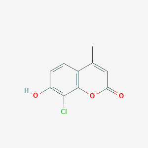 molecular formula C10H7ClO3 B8485875 4-Methyl-7-hydroxy-8-chlorocoumarin 