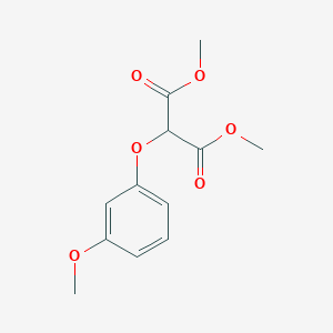 molecular formula C12H14O6 B8485951 Dimethyl-(3-methoxyphenoxy)malonate 