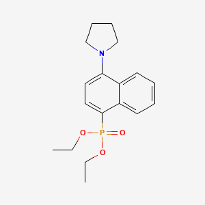 (4-Pyrrolidin-1-ylnaphthalen-1-yl)phosphonic acid diethyl ester