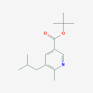 molecular formula C15H23NO2 B8486031 6-Methyl-5-isobutyl-nicotinic acid tert.-butyl ester 