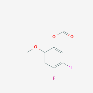 4-Fluoro-5-iodo-2-methoxyphenyl acetate