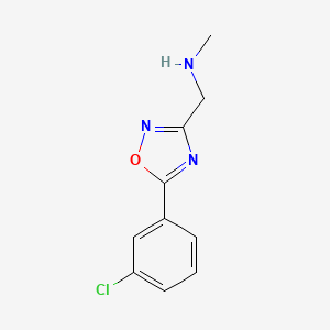 1-[5-(3-chlorophenyl)-[1,2,4]oxadiazol-3-yl]-N-methylmethanamine