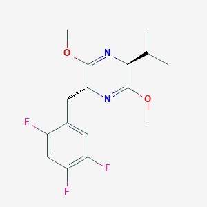 Pyrazine, 2,5-dihydro-3,6-dimethoxy-2-(1-methylethyl)-5-[(2,4,5-trifluorophenyl)methyl]-, (2S,5R)-