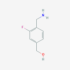 molecular formula C8H10FNO B8486196 [4-(Aminomethyl)-3-fluoro-phenyl]methanol 