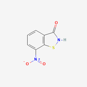 molecular formula C7H4N2O3S B8486318 7-Nitrobenzo[d]isothiazol-3(2H)-one 