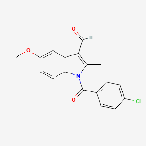 1-(4-chlorobenzoyl)-5-methoxy-2-methyl-1H-indole-3-carboxaldehyde