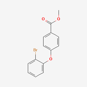molecular formula C14H11BrO3 B8486459 Methyl 4-(2-bromophenoxy)benzoate 