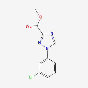1-(3-chlorophenyl)-1H-1,2,4-triazole-3-carboxylic acid methyl ester