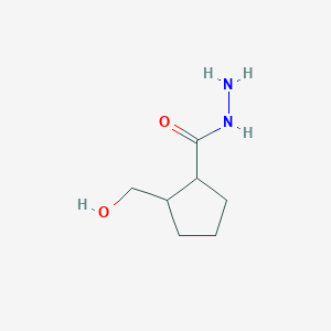 2-(Hydroxymethyl)cyclopentane-1-carbohydrazide